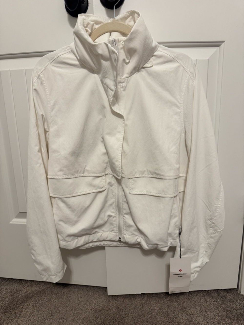 lululemon Always Effortless Jacket-White-Size 6